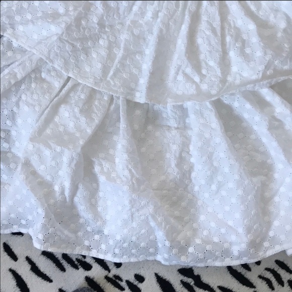 H&M White Eyelet Tiered Dress NWOT - Picture 4 of 5